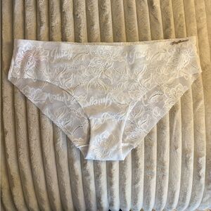 Juicy Couture White Floral Lace Panties